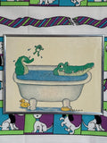 Langston Bathroom Alligator Print