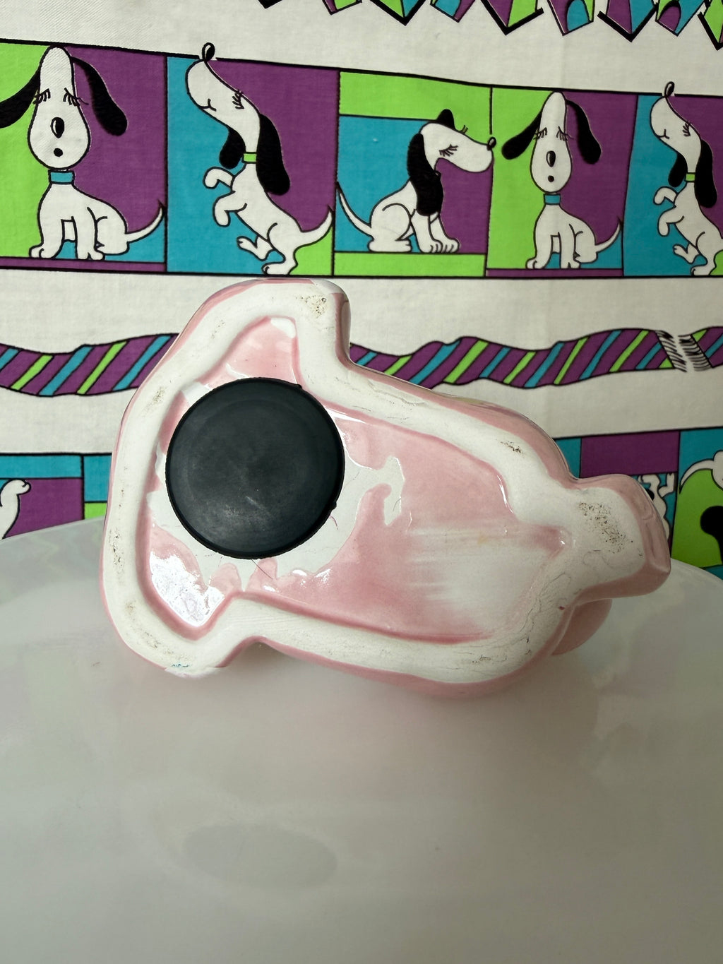 Vintage Pink Elephant Piggy Bank