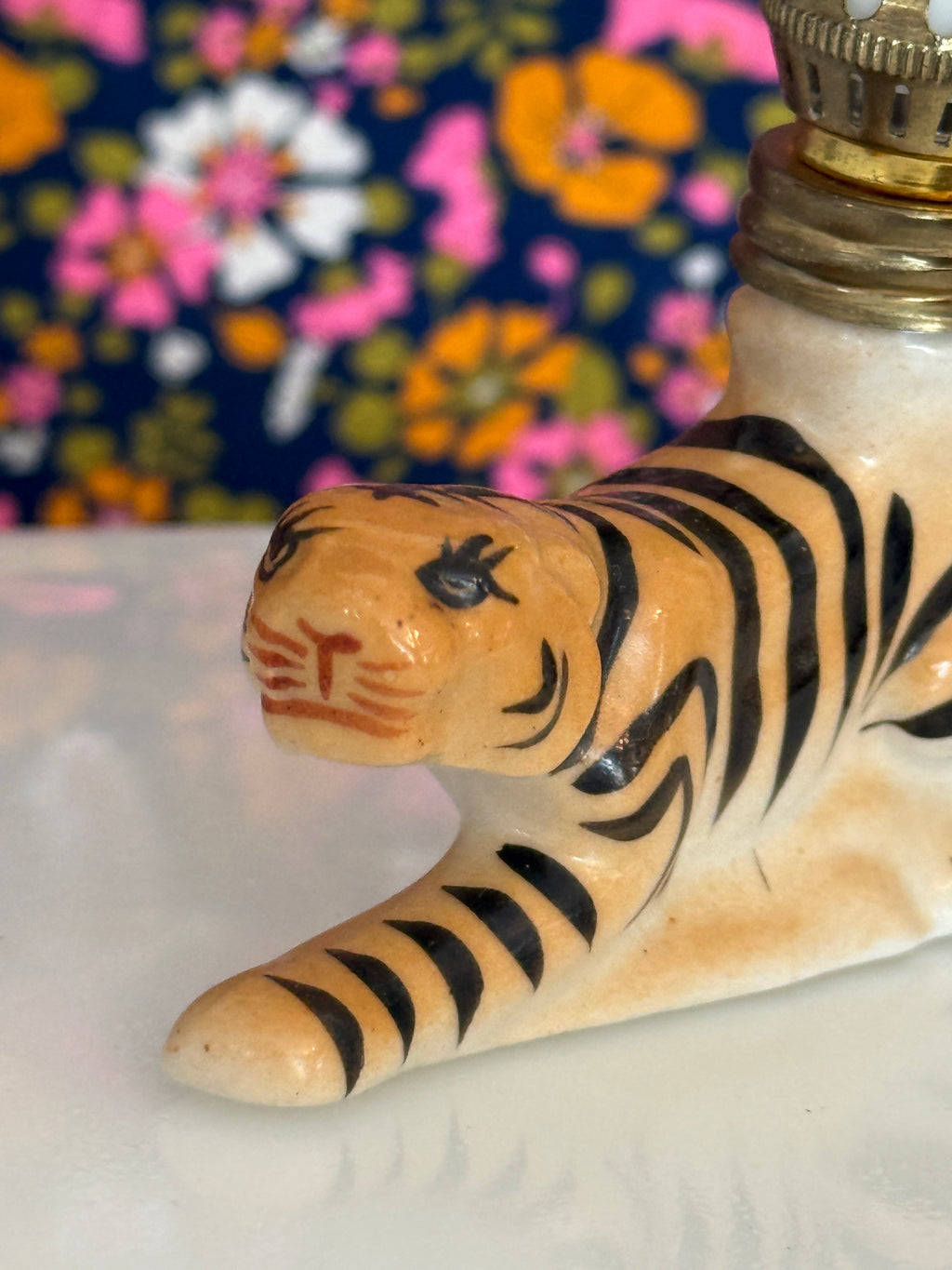 Vintage Mini Tiger Oil Lamp