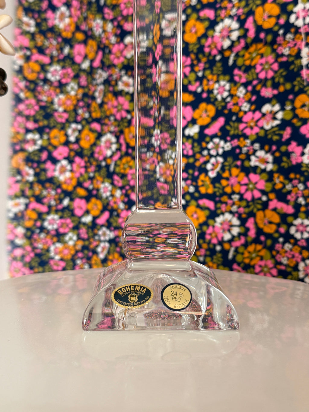 Bohemia Czech Crystal Candle Holder