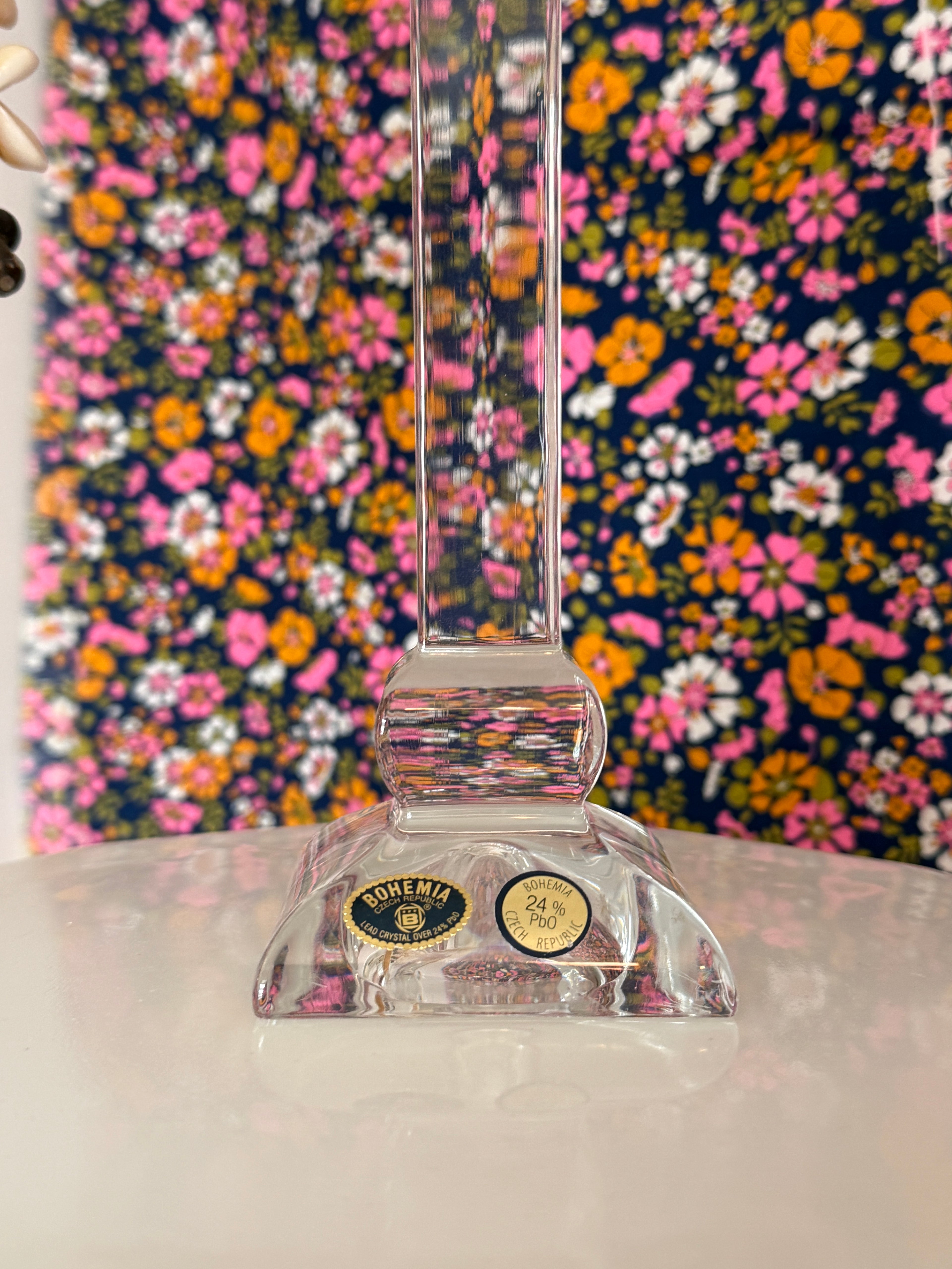 Bohemia Czech Crystal Candle Holder