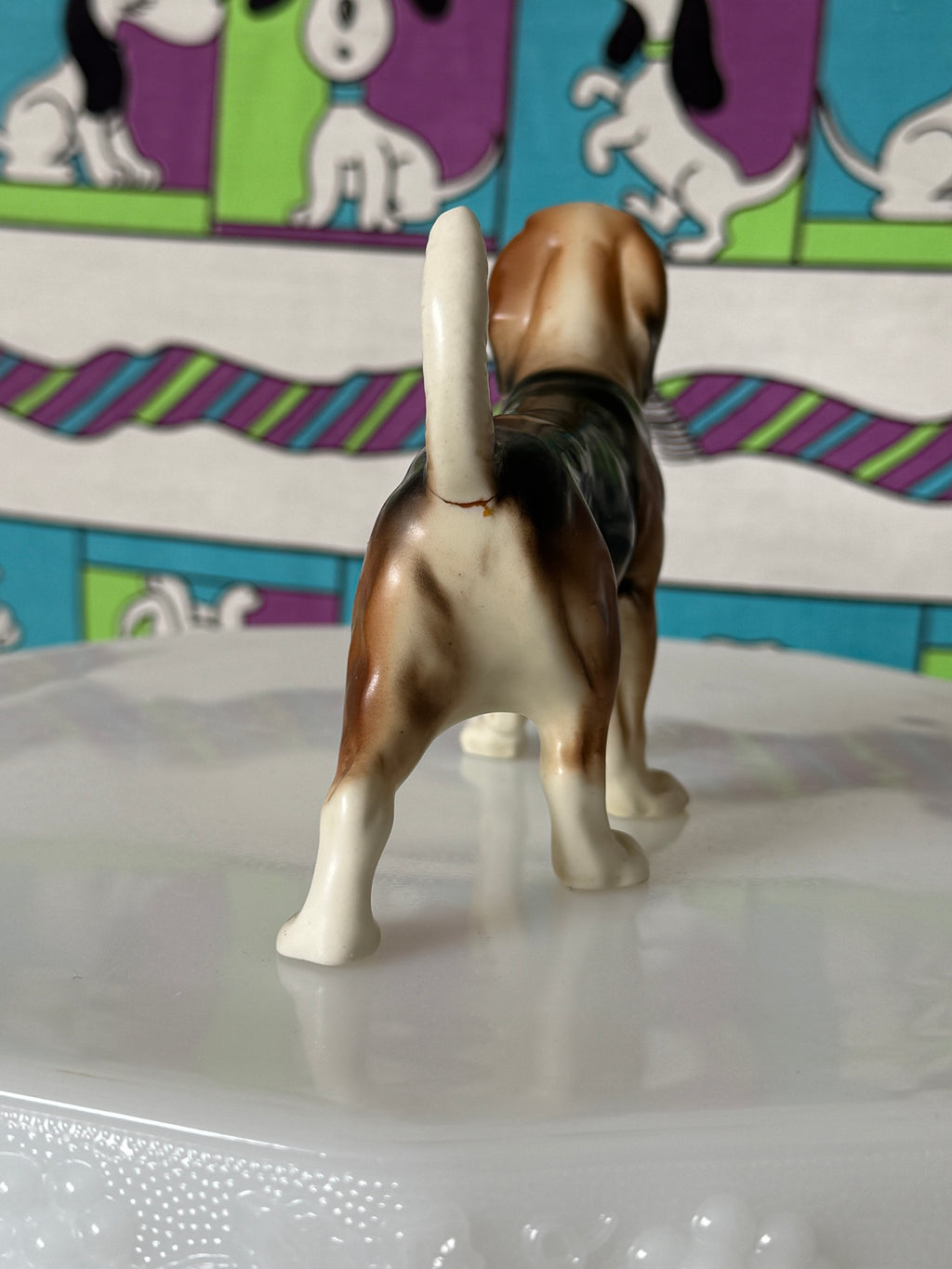 Vintage Beagle Dog Figurine
