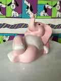 Vintage Pink Elephant Piggy Bank