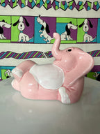 Vintage Pink Elephant Piggy Bank