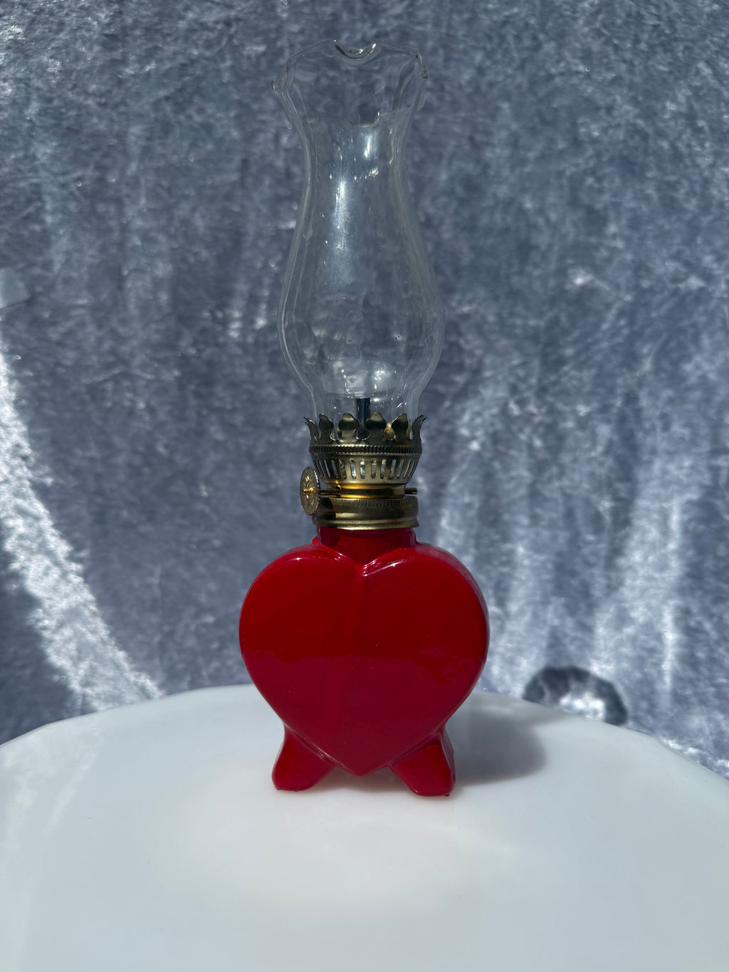 Vintage Mini "You Light Up My Life" Oil Lamp