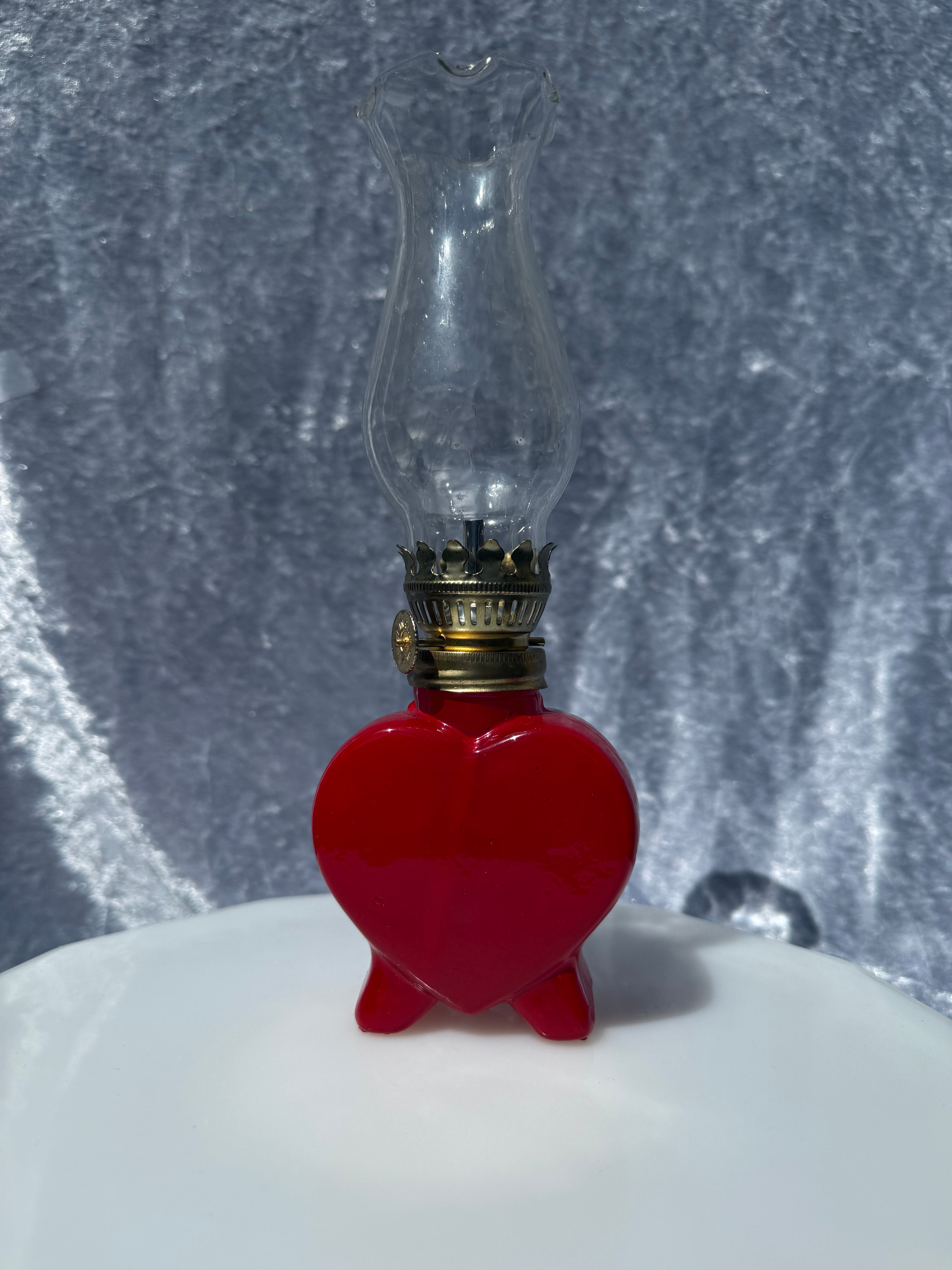 Vintage Mini "You Light Up My Life" Oil Lamp