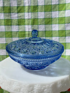 Indiana Glass Windsor Blue Candy Dish