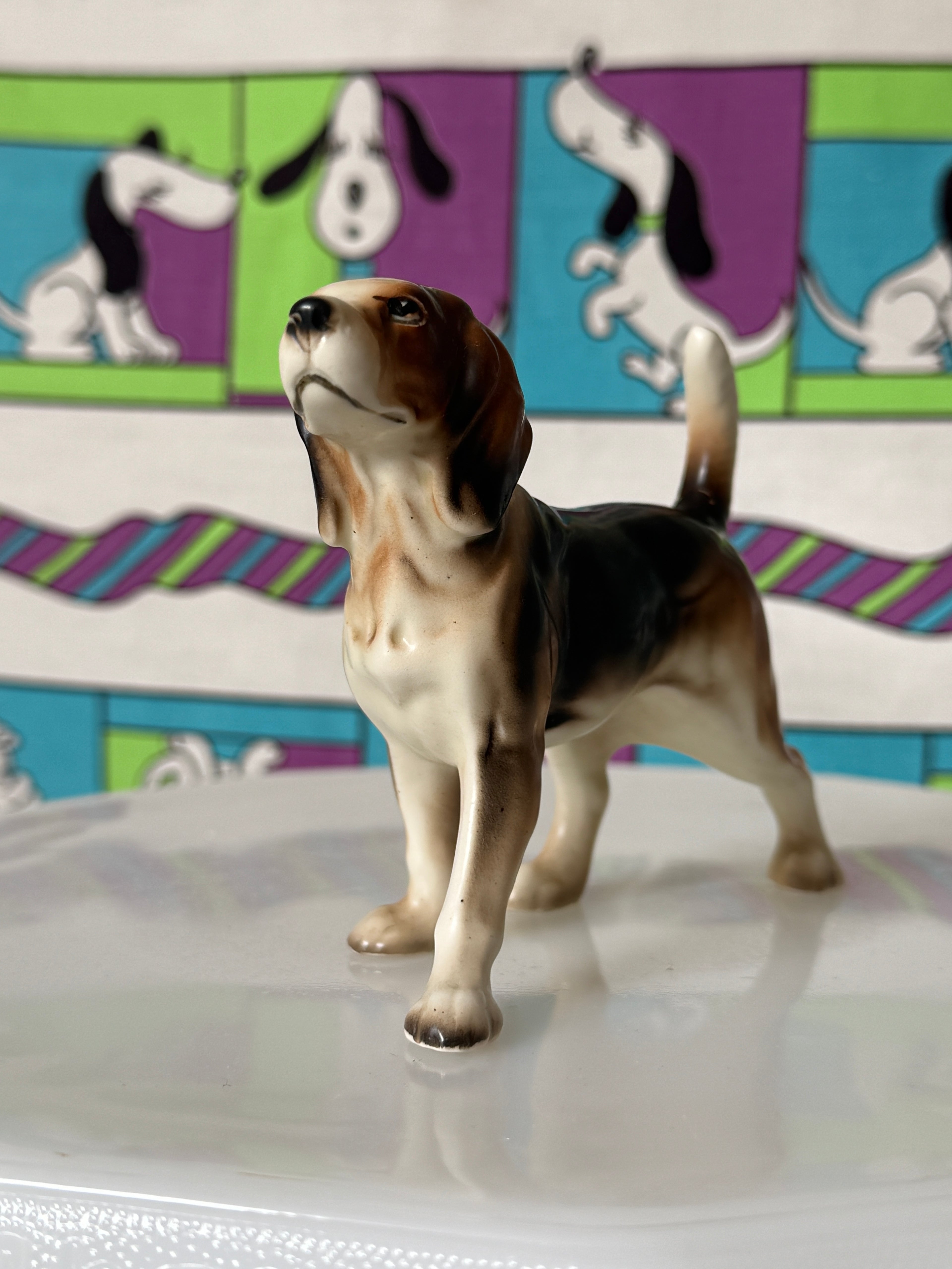 Vintage Beagle Dog Figurine