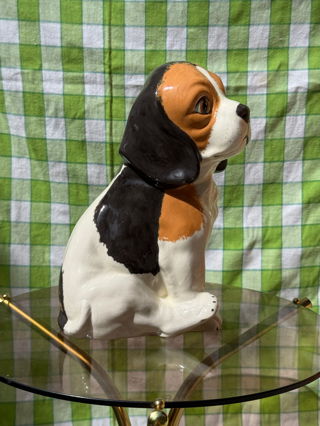 Vintage MCM Spaniel Dog Statue