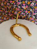 Vintage Brass Horseshoe Pen Holder