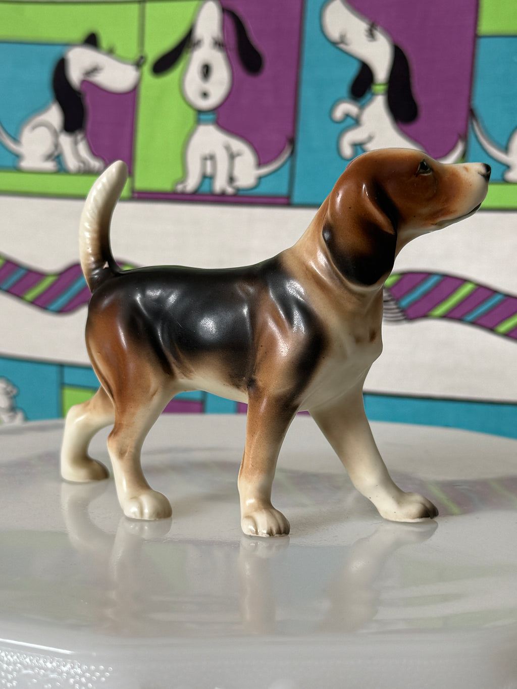 Vintage Beagle Dog Figurine