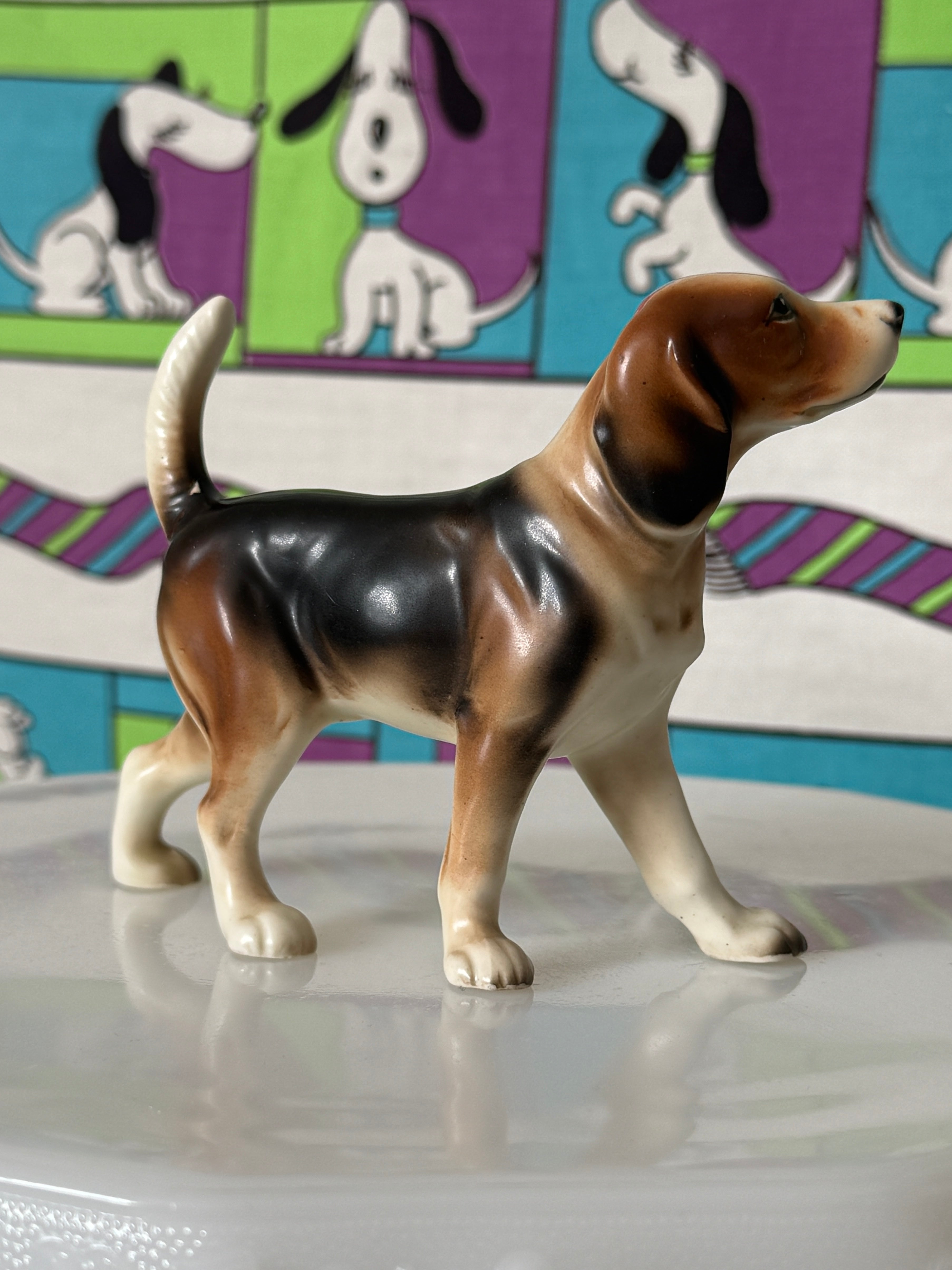 Vintage Beagle Dog Figurine