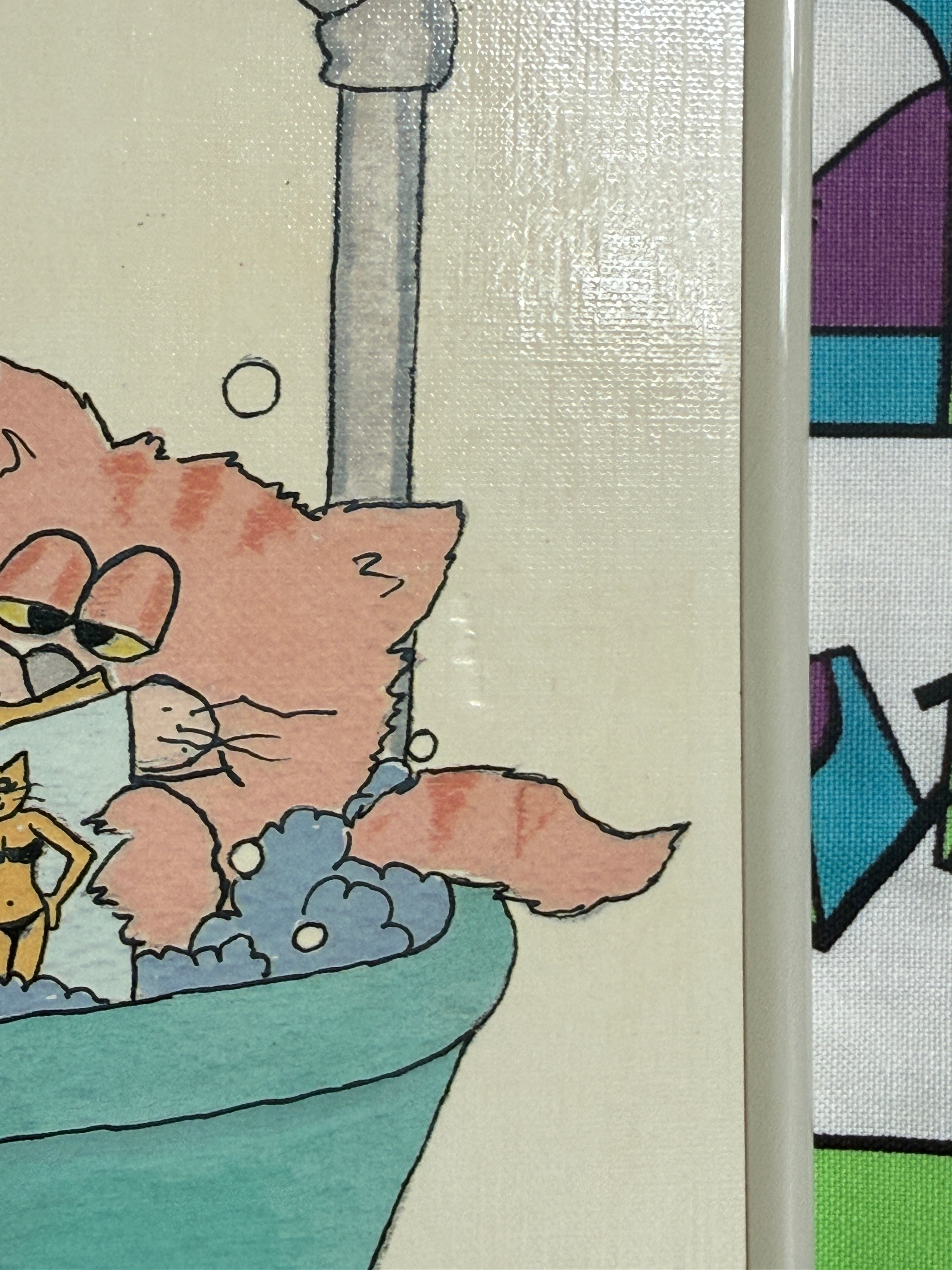 Langston Bathroom Cat Print
