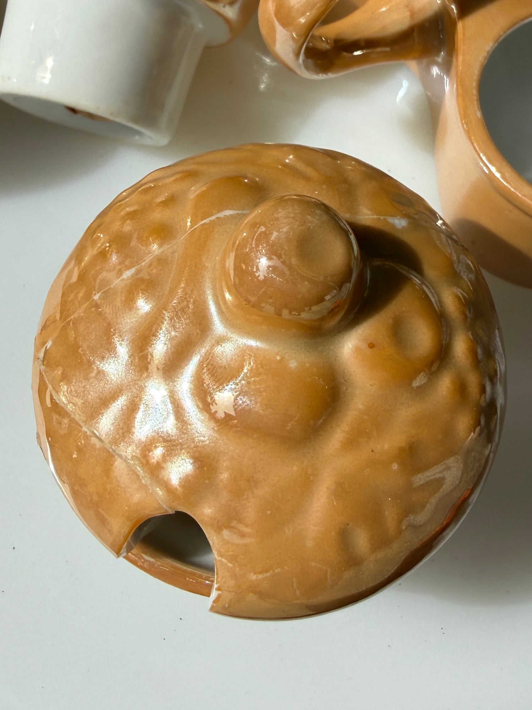Vintage MCM Iridescent Muffin Shaker Set
