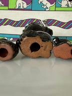 Vintage Redware Poodle Family