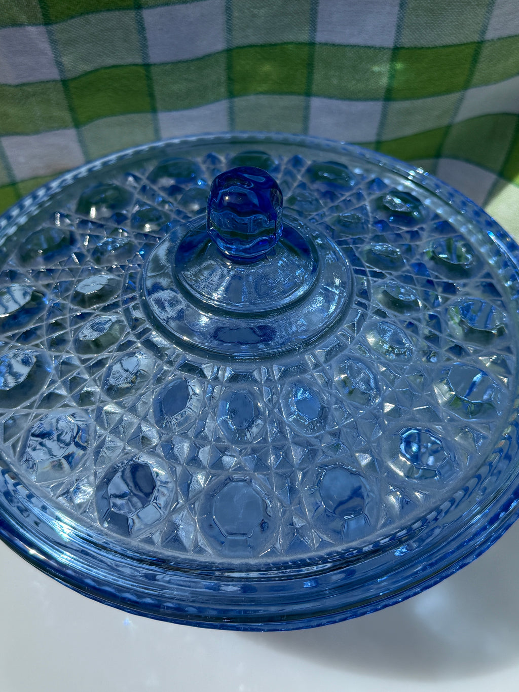 Indiana Glass Windsor Blue Candy Dish