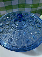 Indiana Glass Windsor Blue Candy Dish