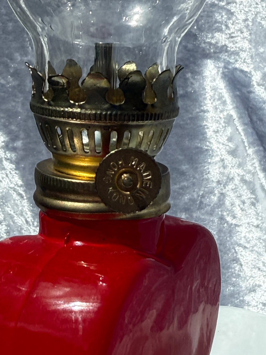 Vintage Mini "You Light Up My Life" Oil Lamp