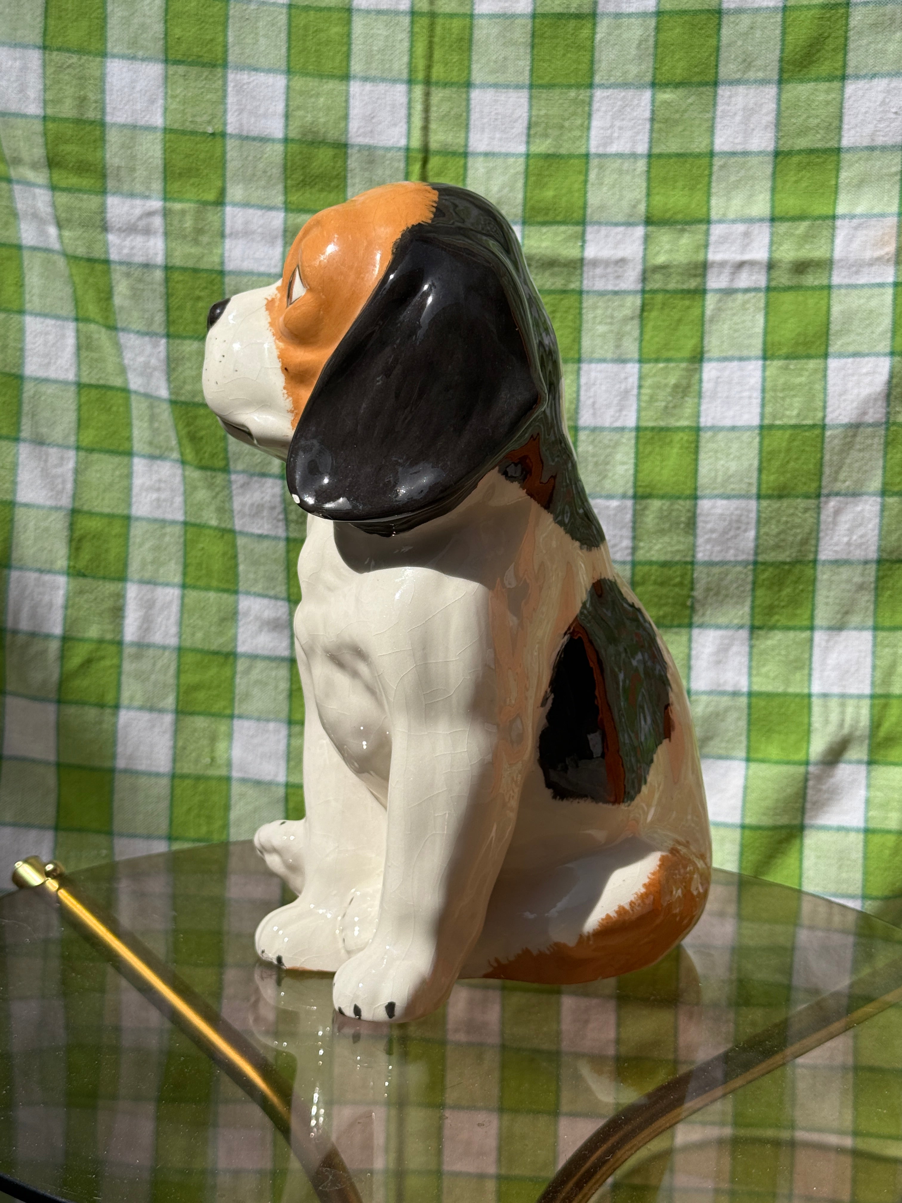 Vintage MCM Spaniel Dog Statue