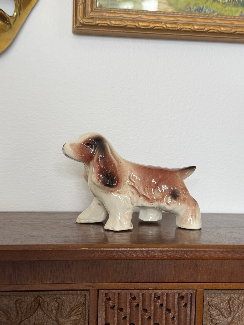 Vintage Spaniel Dog Figurine