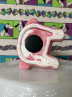 Vintage Pink Bow Tie Elephant Piggy Bank