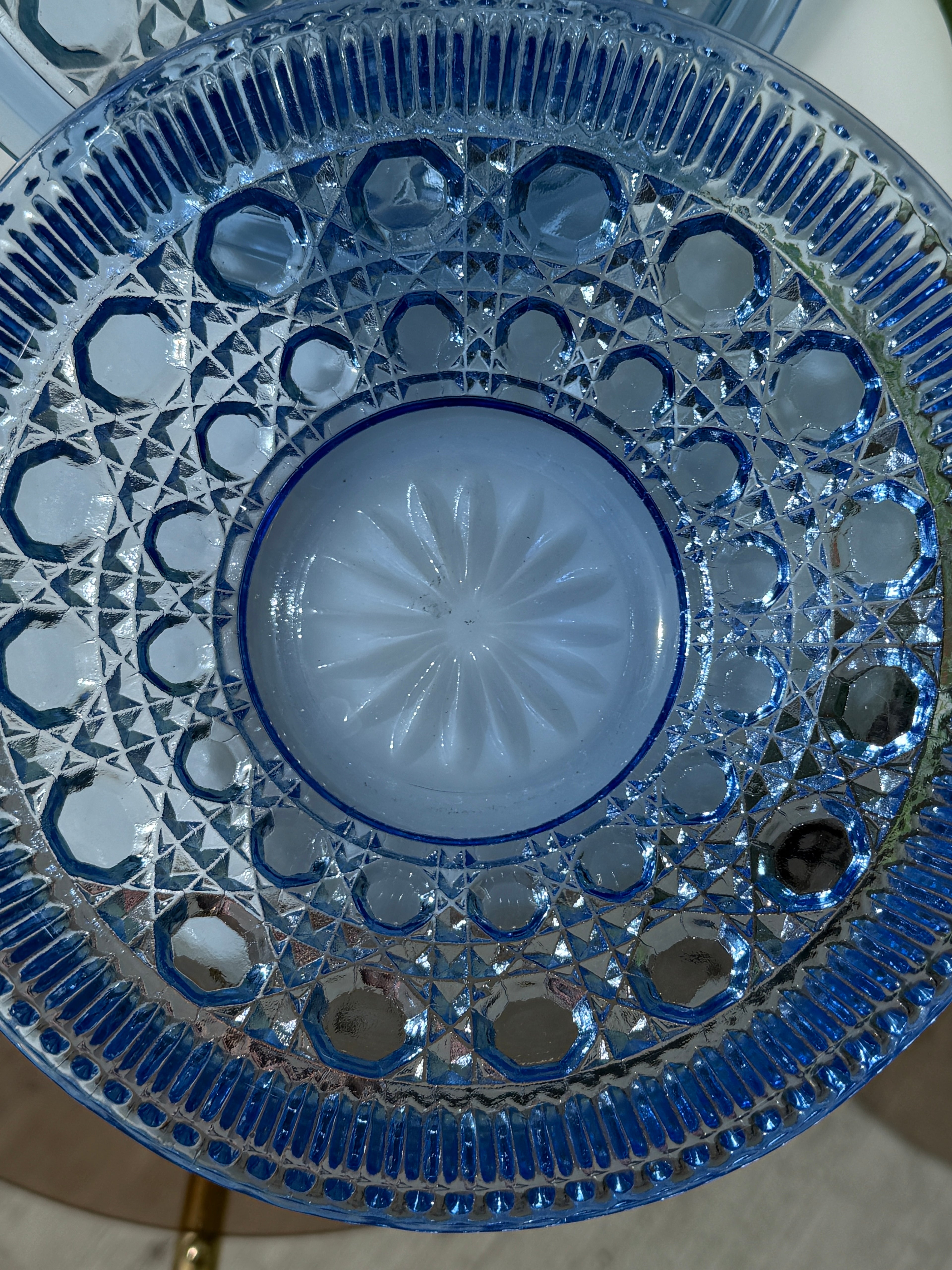 Indiana Glass Windsor Blue Candy Dish