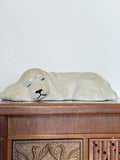 Vintage Sleeping Dog Figurine