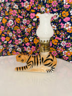Vintage Mini Tiger Oil Lamp