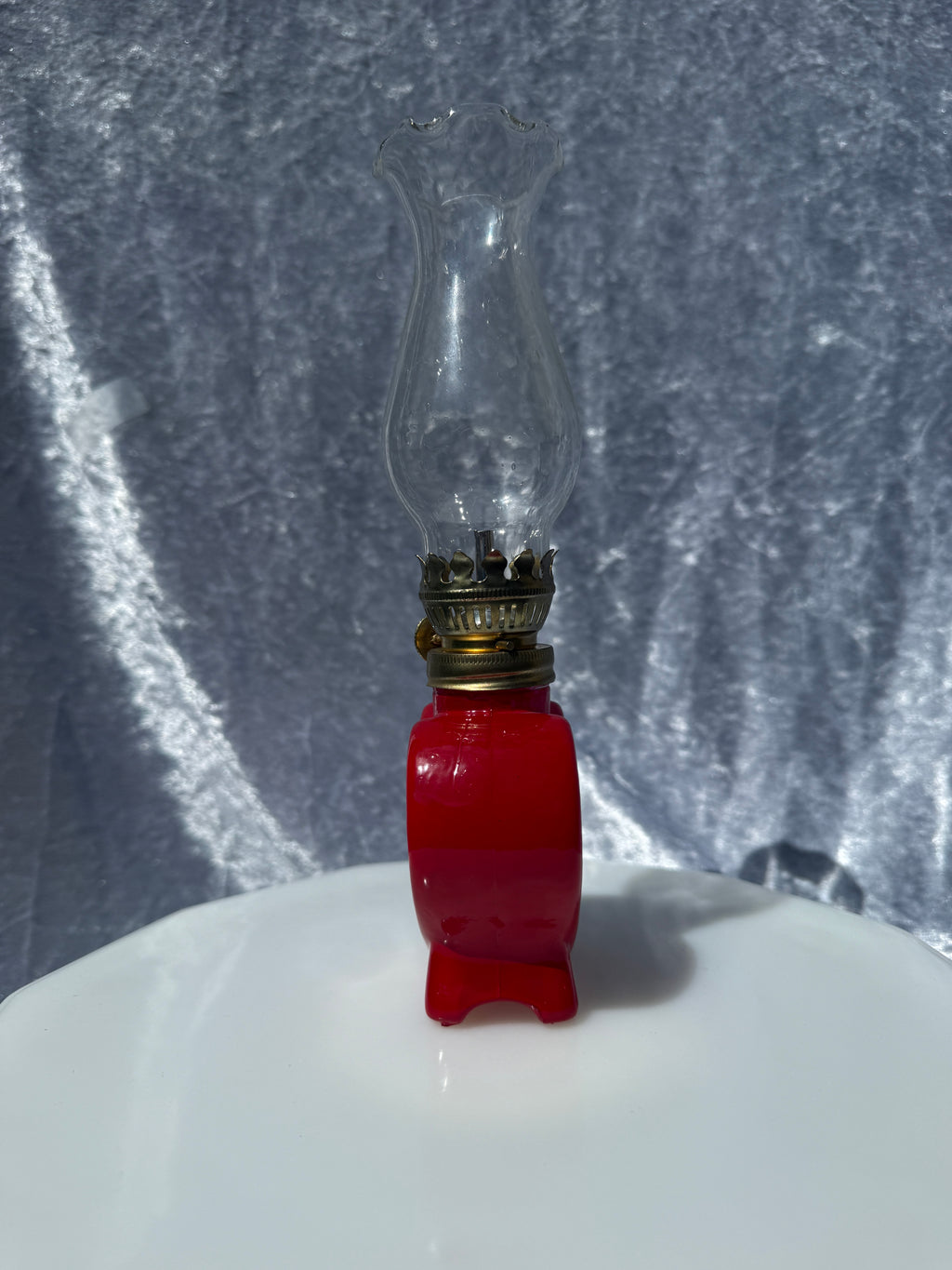 Vintage Mini "You Light Up My Life" Oil Lamp