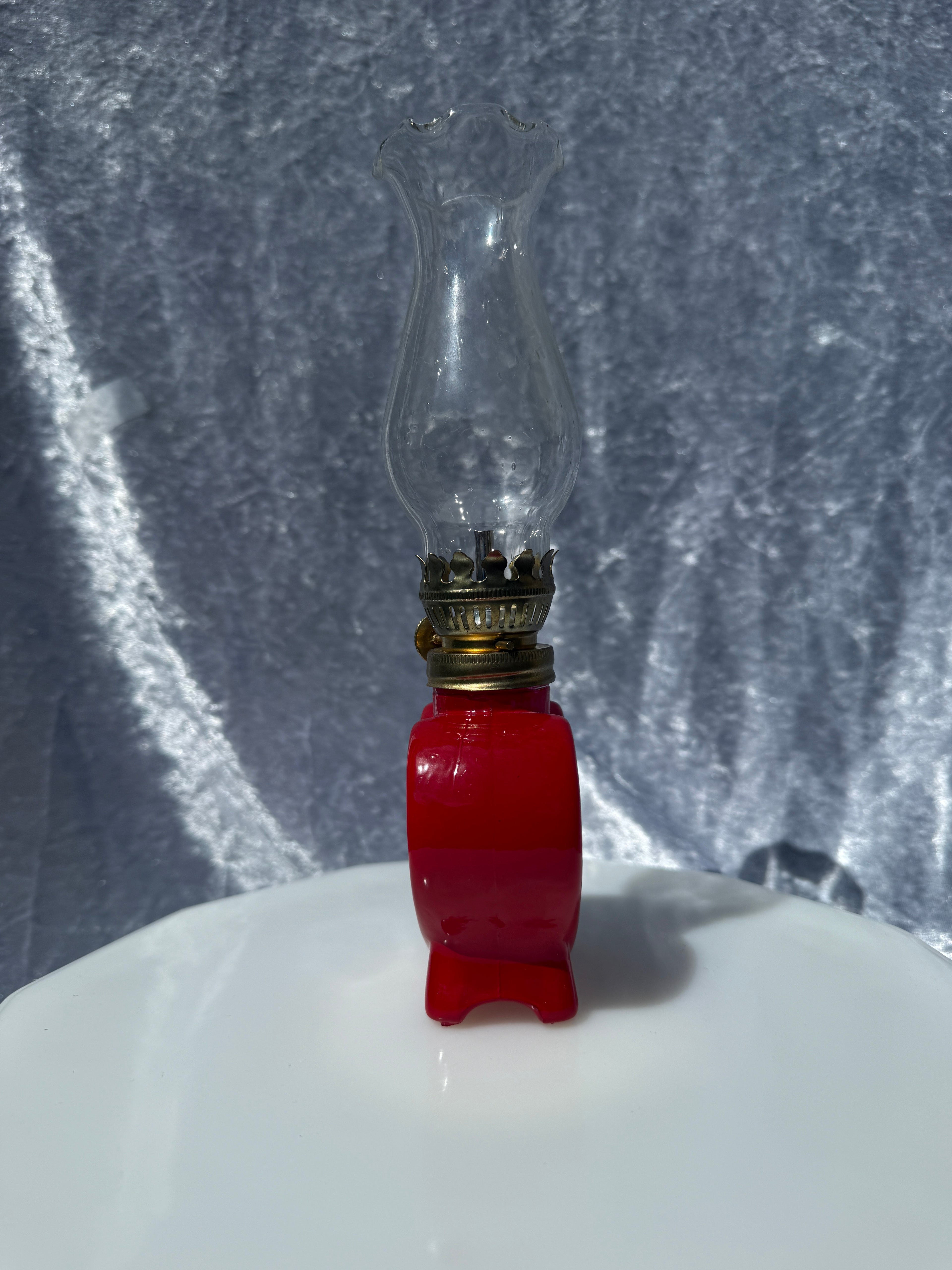 Vintage Mini "You Light Up My Life" Oil Lamp