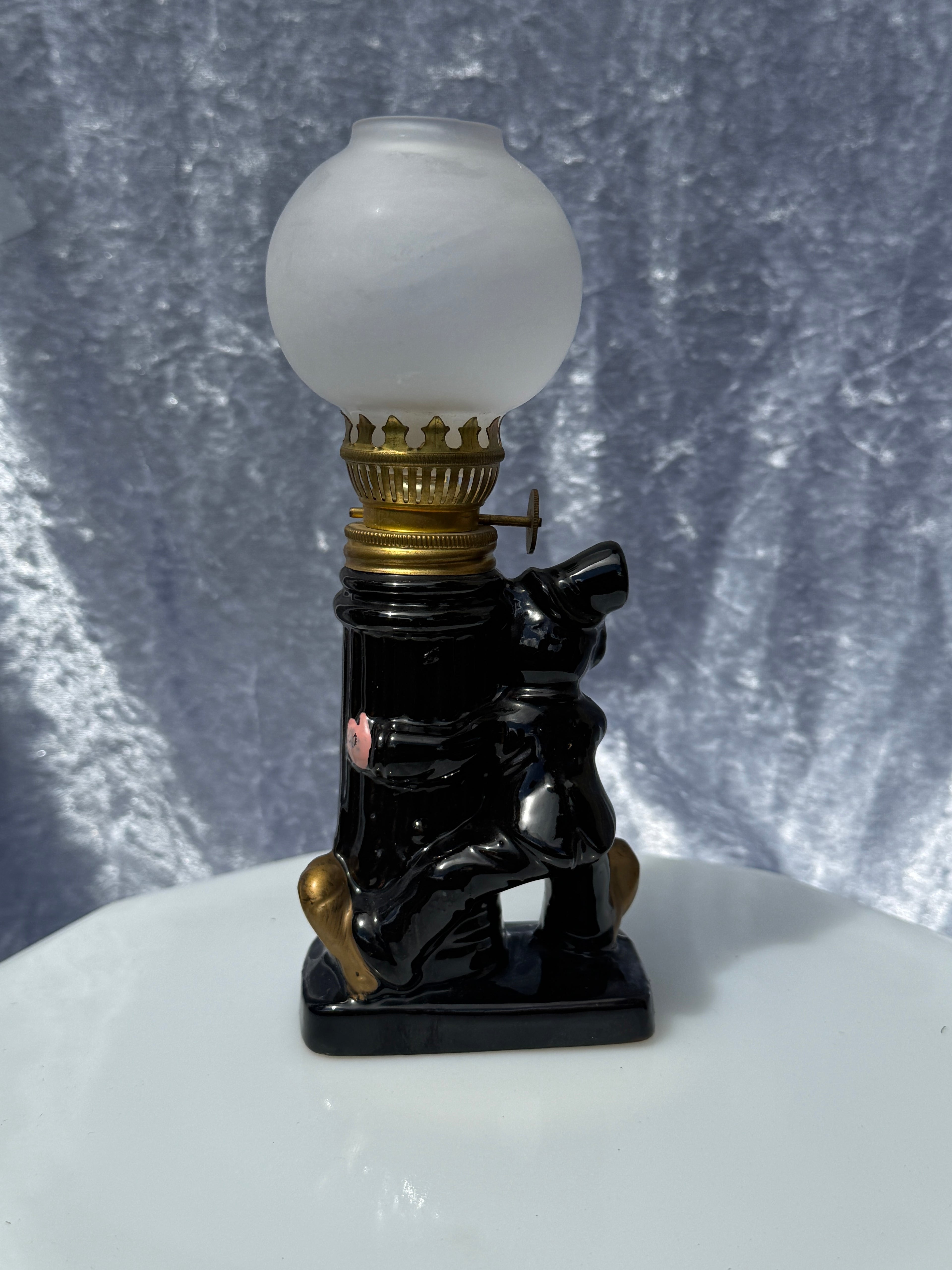 Vintage Mini Drunken Man Oil Lamp