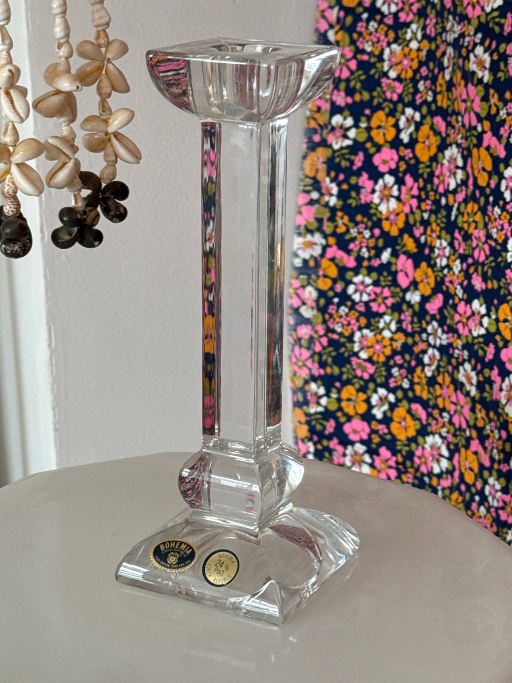 Bohemia Czech Crystal Candle Holder