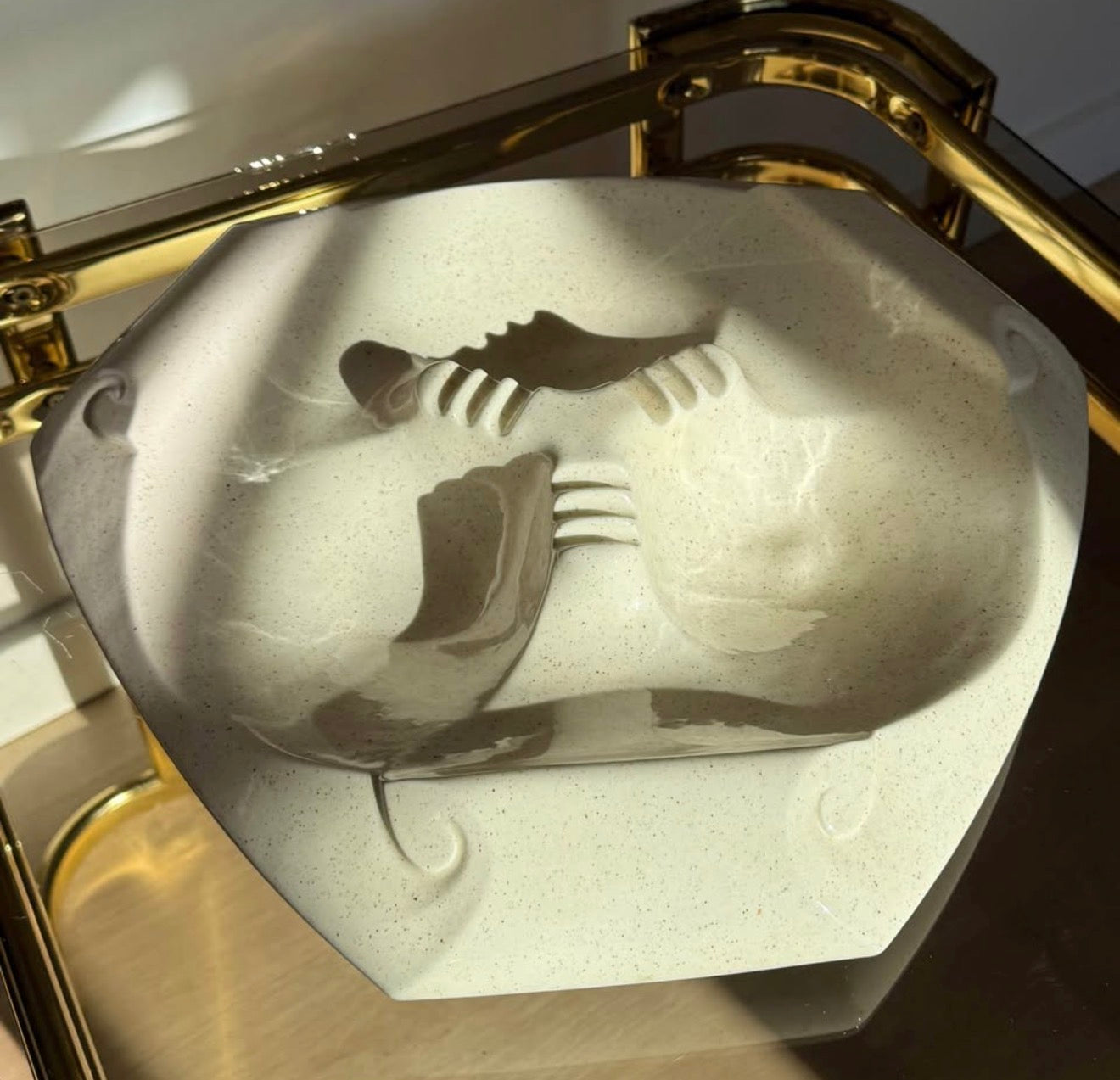 MCM Jumbo Speckled Ashtray